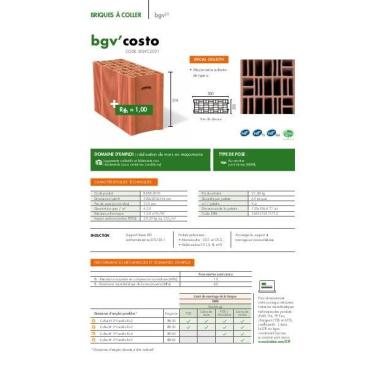 Fiche produit brique bgv'costo