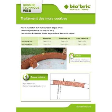 Fiche technique - Traitement des murs courbes