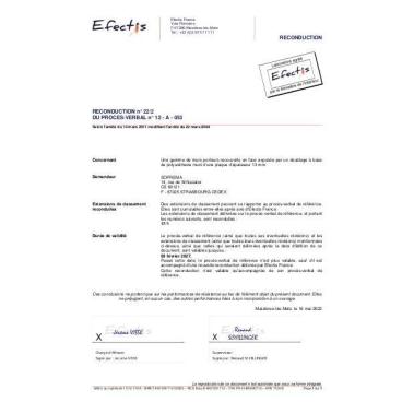 PV Feu bgv'thermo + aeroblue + PU Sis Reve 140+13 REI30 13t n°12A053