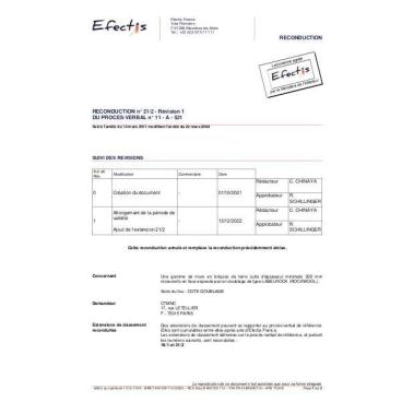 PV Feu bgv'thermo + labelrock eps mini 80+10 REI60 n°11A521