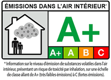 picto A+ émissions air intérieur